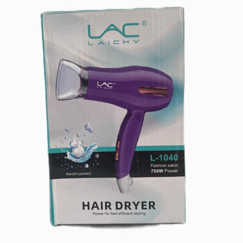 سشوار حرفه‌ای مسافرتی LAC مدل L-1040 با توان 750 وات