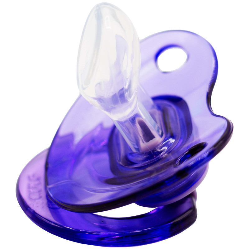 پستانک ارتودنسی وی کر مدل مات و شفاف دسته دار کد p132 مجموعه 2 عددی