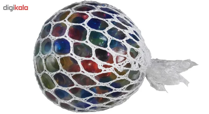 توپ بازی ضد استرس مدل Gel Bullets White Mesh Squish Ball