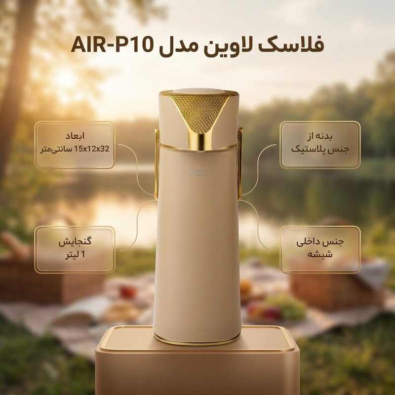 فلاسک لاوین مدل AIR-P10 گنجایش 1 لیتر