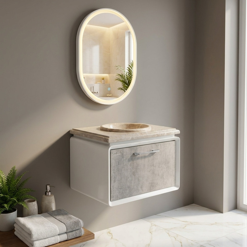 ست کابینت و روشویی مدل 0111 به همراه آینه