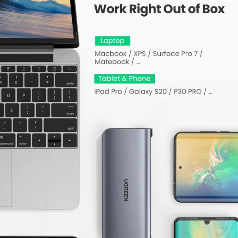 هاب 10 پورت USB-C یوگرین مدل UG-80133