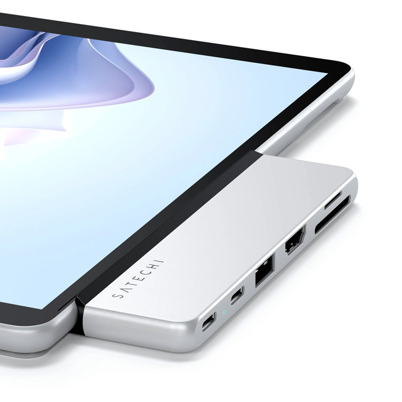 هاب 6 پورت ساتچی مدل DUAL USB-C Surface Pro 9