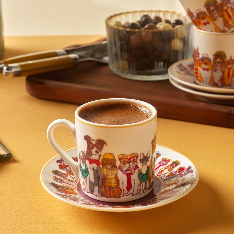 سرویس قهوه خوری 12 پارچه 6 نفره کاراجا مدل Latli