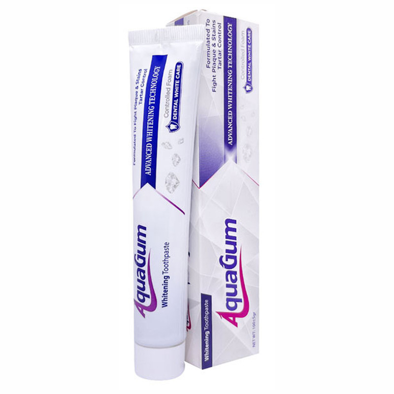 خمیر دندان آکواگام مدل Whitening وزن 100 گرم