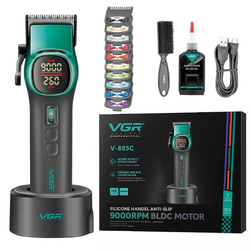 ماشین اصلاح موی سر و صورت شارژی وی جی ار مدل V-885C