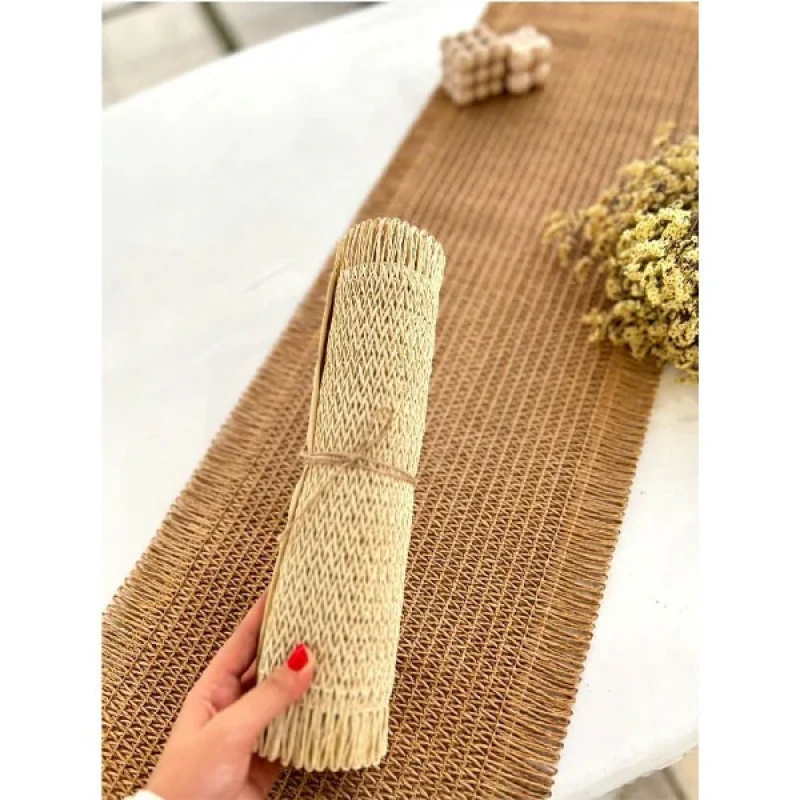 رانر مدل حصیری wicker سایز 150x30 سانتی‌متر