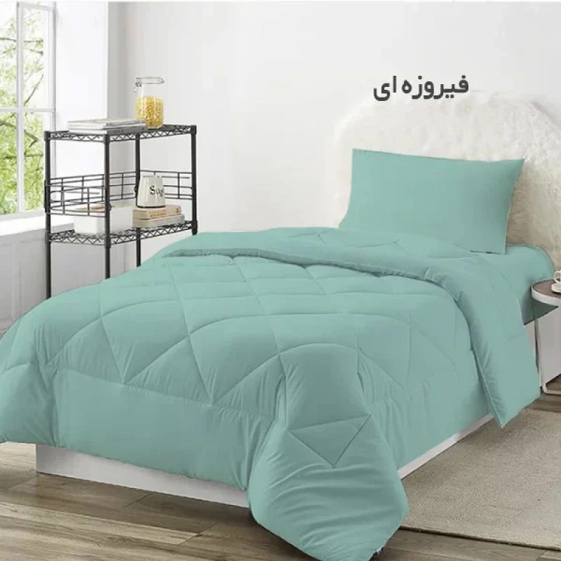 لحاف چیداری مدل میکرو یک نفره سایز 190x220سانتی متر