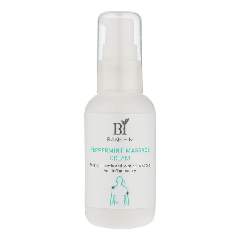 کرم ماساژ بدن باخ هین مدل Peppermint Massage Cream حجم 60 میلی‌لیتر، حاوی عصاره نعنا فلفلی و با خاصیت ضد درد