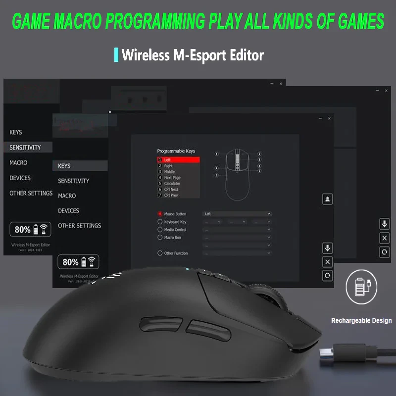 ماوس گیمینگ دوگانه بی‌سیم و باسیم ای فورتک مدل R72_ULTRA