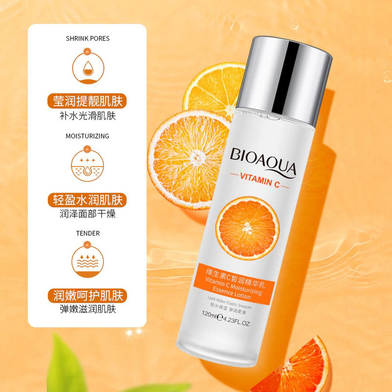 لوسیون بدن بایو آکوا مدل Vitamin C حجم 120 میلی لیتر