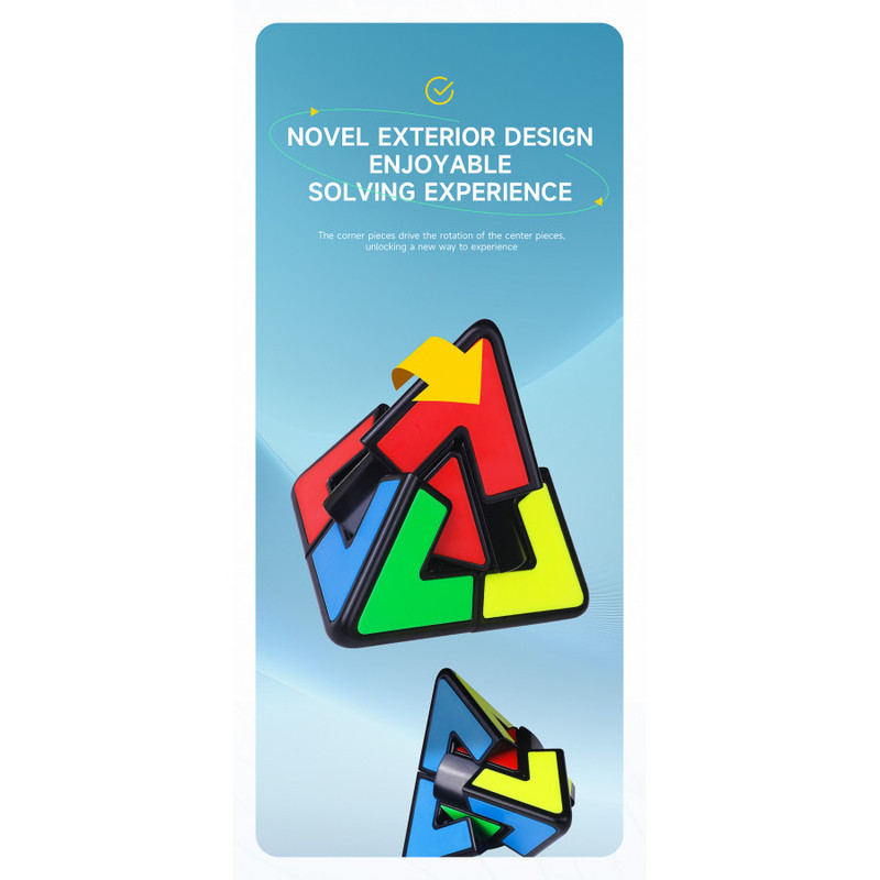 مکعب روبیک چی ای مدل هرم دوقلوی لایت کای وای QY Pyraminx Lite