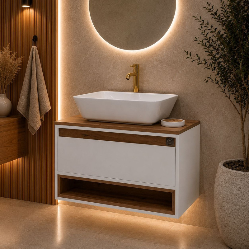 ست کابینت و روشویی مدل کارن