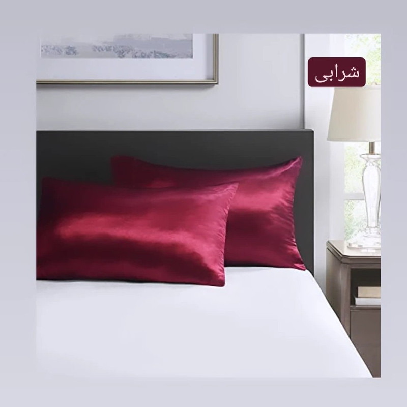 رو بالشتی ملولِی مدل ساتن ابریشم پرو