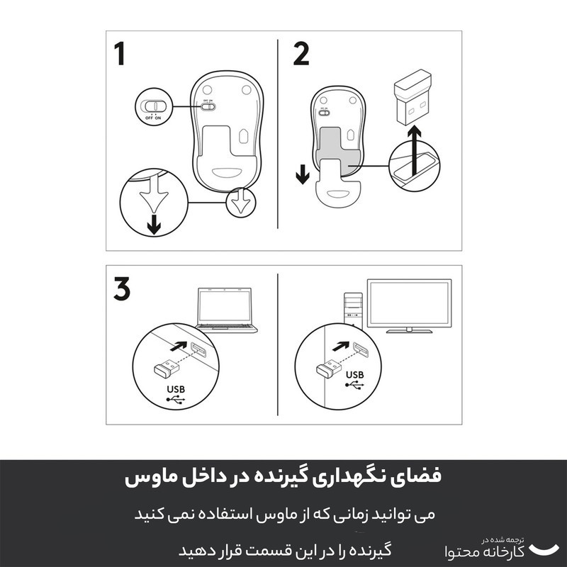 ماوس بی سیم لاجیتک مدل M185