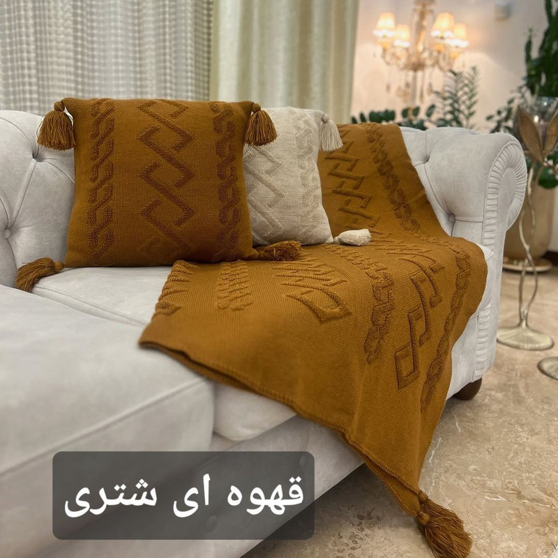 کاور کوسن مدل پانچدوزی ایران سایز 40×40 سانتی متر