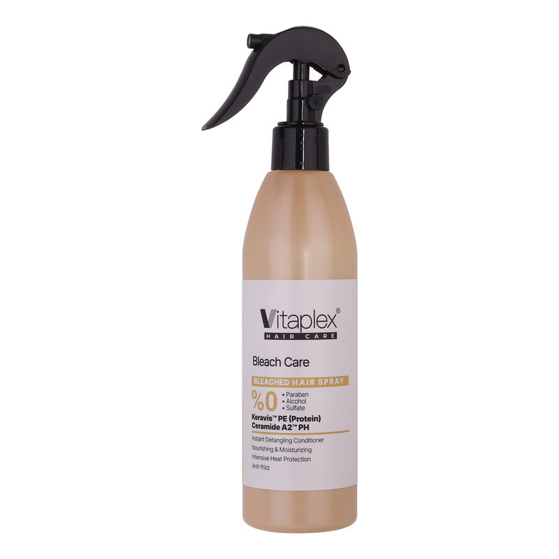 اسپری حالت دهنده مو با قدرت حفظ حالت مو 2 ویتاپلکس مدل Bleach Care 03 مناسب مو رنگ شده و آسیب دیده حجم 300 میلی لیتر