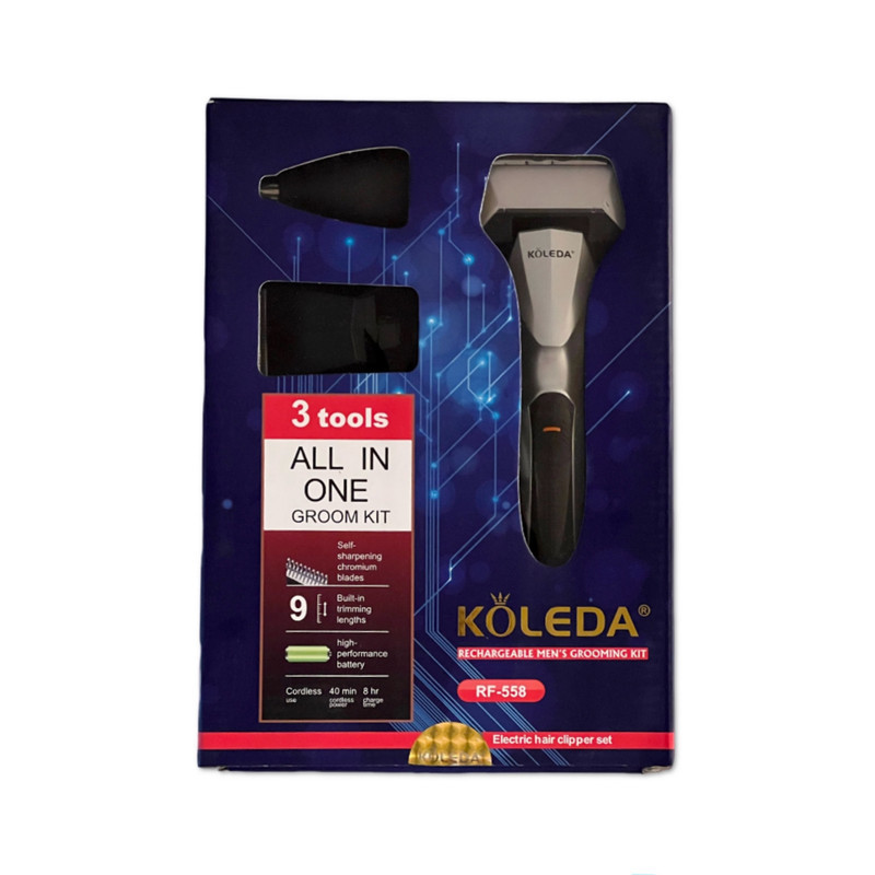 ست ماشین اصلاح موی صورت و بدن کولدا مدل RF-558
