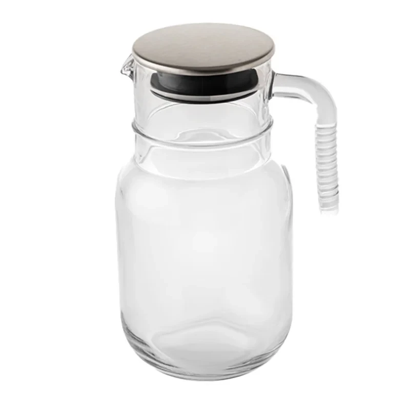 پارچ لیمون مدل شیشه ای درب استیل کد H2376