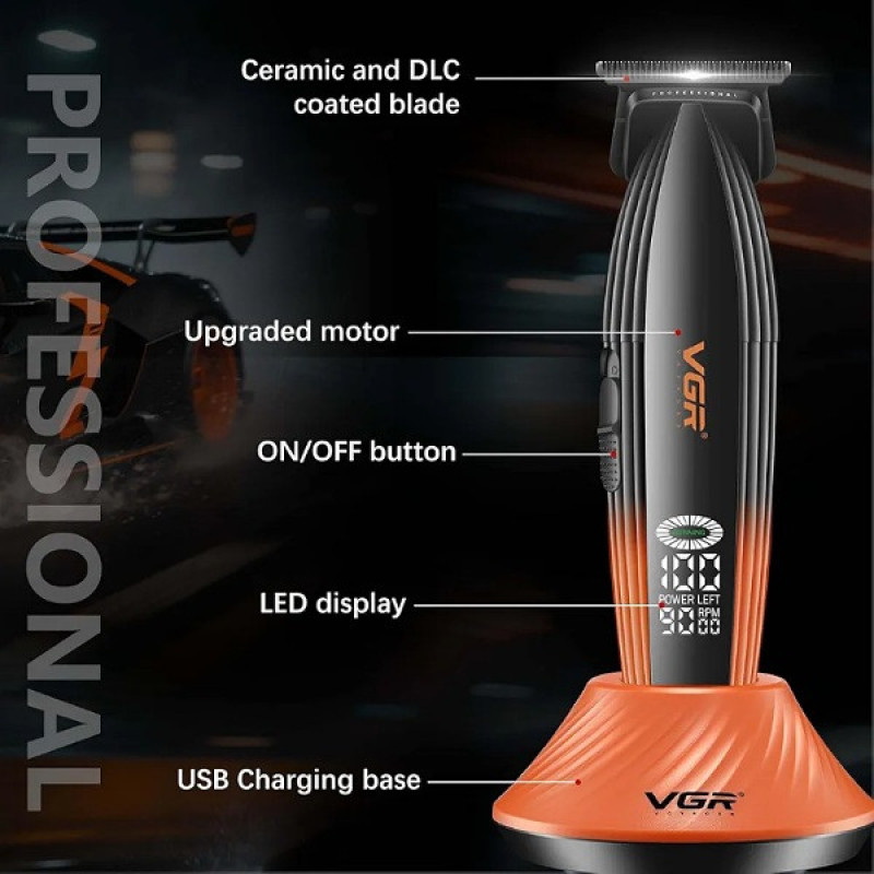 ماشین اصلاح موی سر و صورت شارژی وی جی ار مدل V-899T