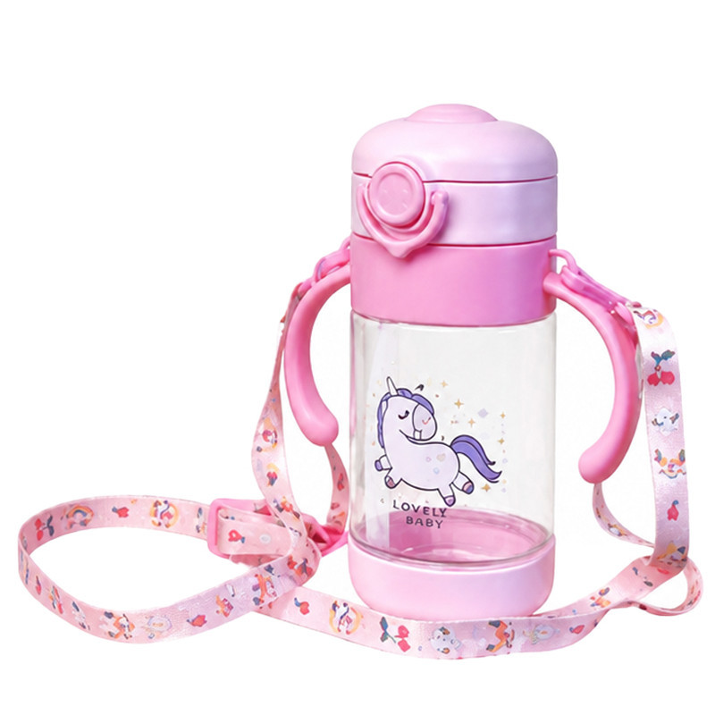 قمقمه کودک مدل نی دار طرح یونیکورن AS CUTE AS YOU گنجایش 0.28 لیتر