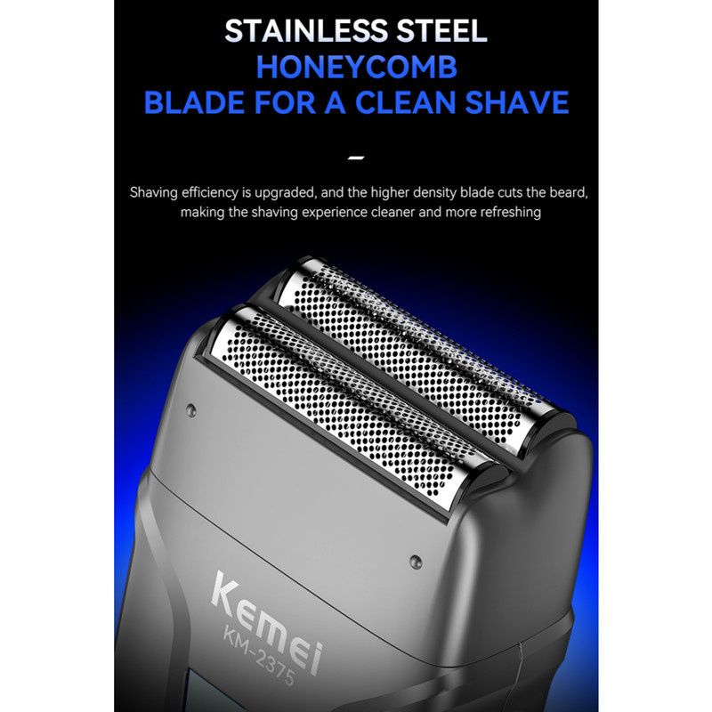 ماشین اصلاح موی سر و صورت شارژی کیمی مدل KM-2375 3in1  مجموعه 3 عددی