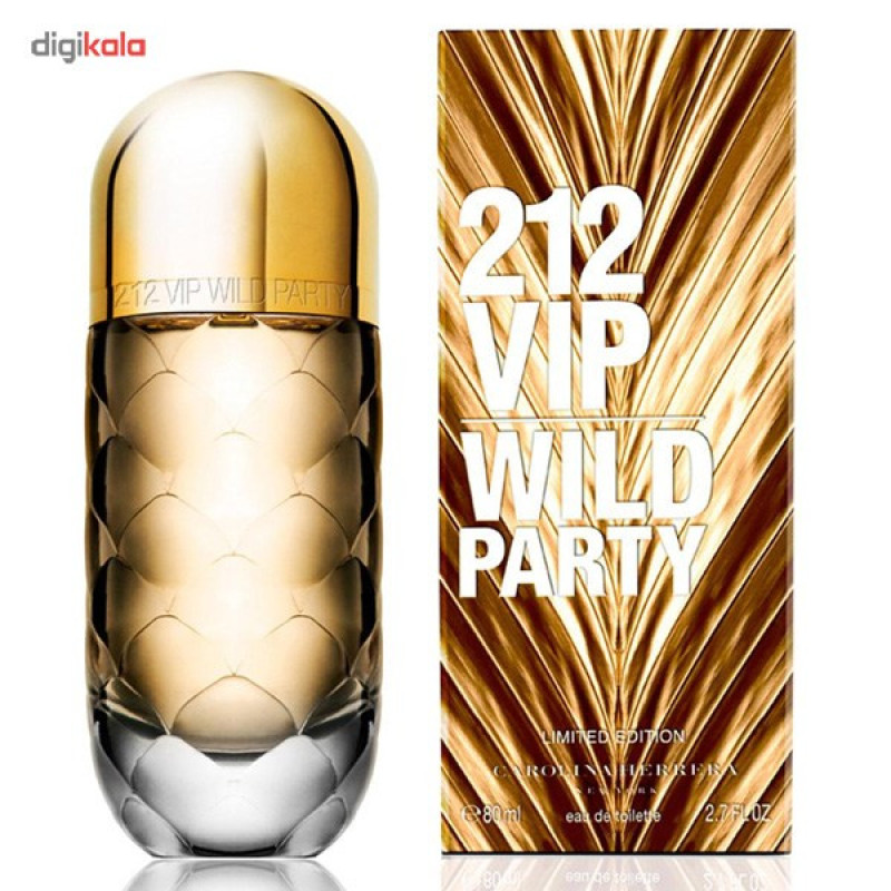 ادو تویلت زنانه کارولینا هررا مدل 212 VIP Wild Party حجم 80 میلی لیتر