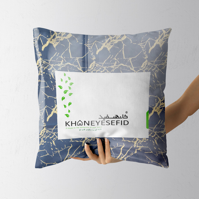 روکش لحاف خانه سفید مدل گرانیت دو نفره سایز 220x200 سانتی متر