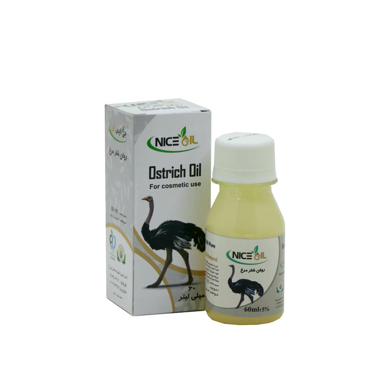 روغن بدن جی نایس اٌیل مدل شتر مرغ حجم 60 میلی لیتر