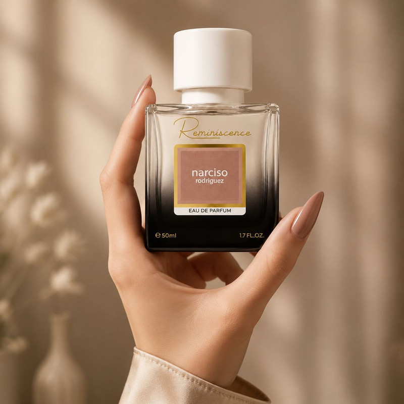 ادوپرفیوم زنانه رمینیسنس مدل Narciso Rodriguez با رایحه شیرین و گلی حجم 50 میلی‌لیتر