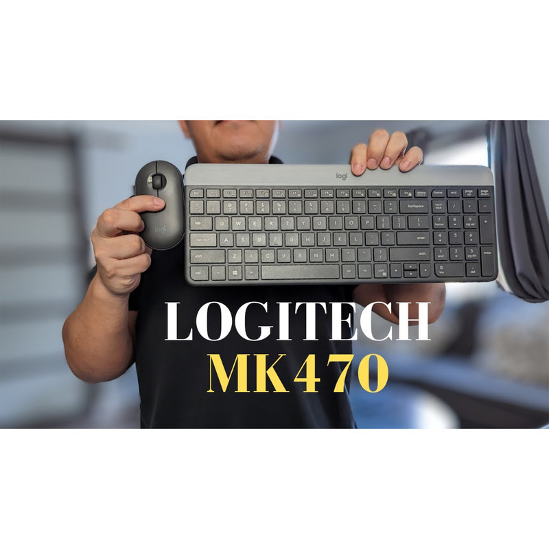 کیبورد و ماوس بی‌سیم لاجیتک مدل MK470، سوییچ ممبران، Full-Size