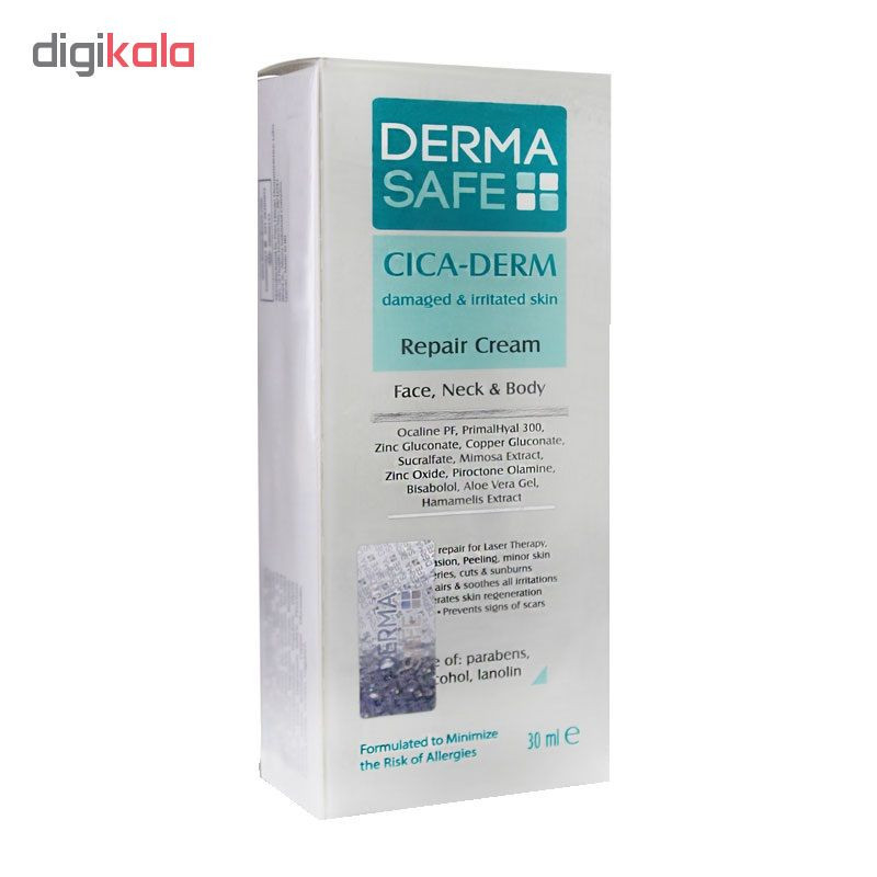 کرم ترمیم کننده درماسیف مدل Cica_Derm حجم 30 میلی لیتر