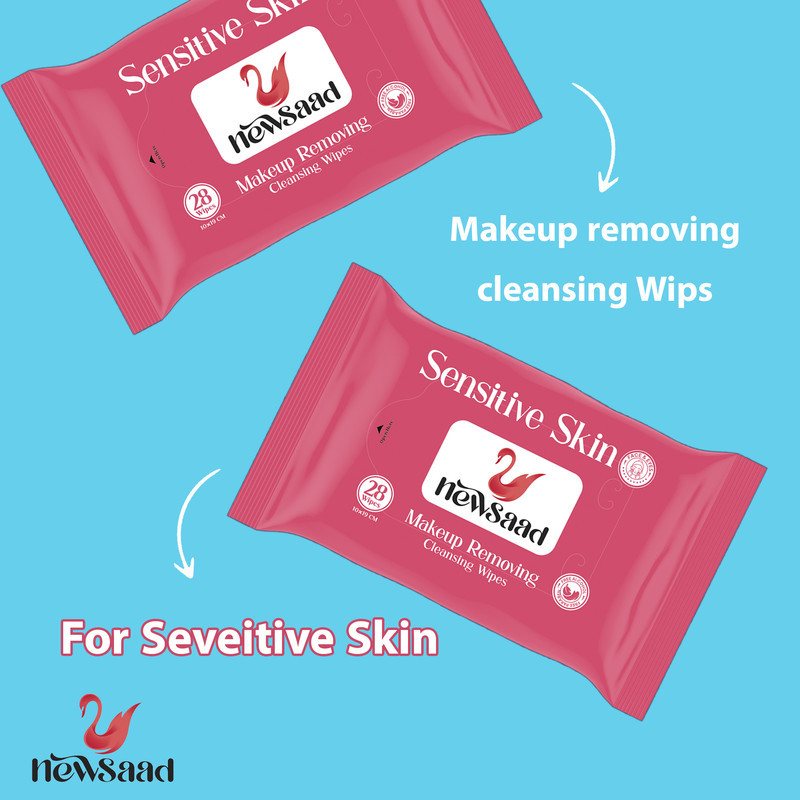دستمال مرطوب نیوساد مدل Sensitive-W2 دو بسته 28 عددی