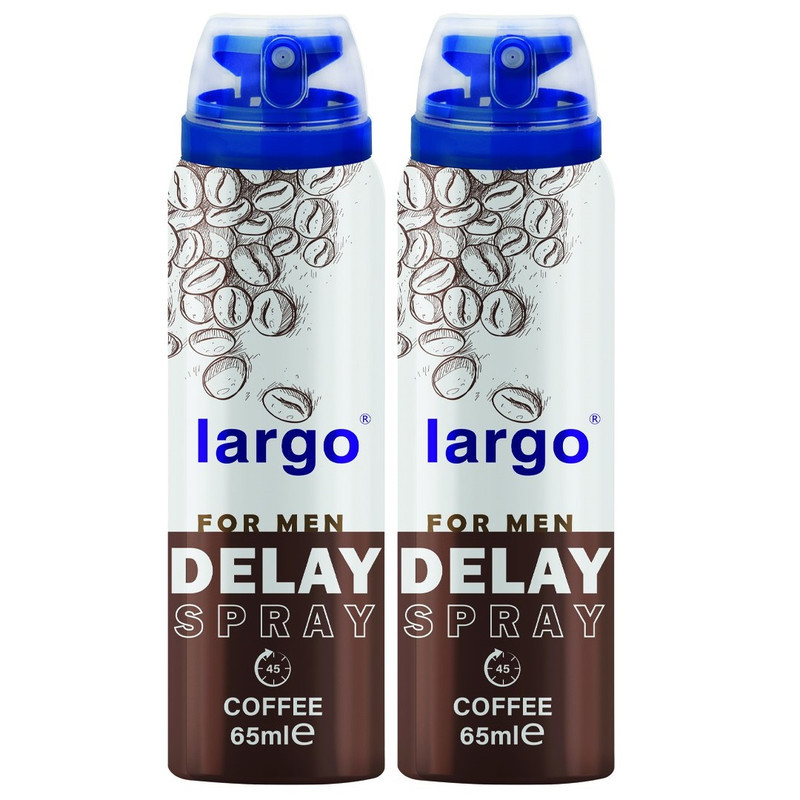 اسپری تاخیری لارگو مدل Coffee حجم 65 میلی لیتر مجموعه 2 عددی