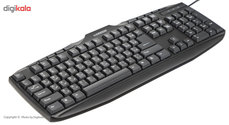 کیبورد و ماوس گرین مدل GKM-305، سوئیچ ممبران، Full-size