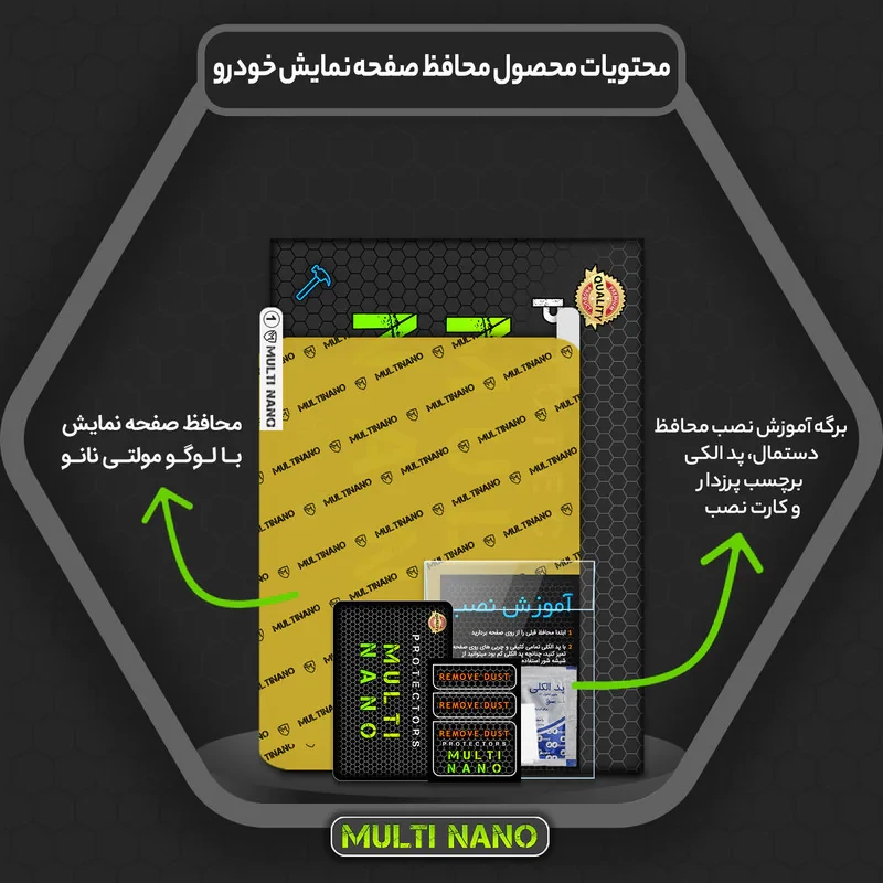 محافظ صفحه نمایش خودرو مولتی نانو مدل X-S1N مناسب برای ام وی ام X22 Pro