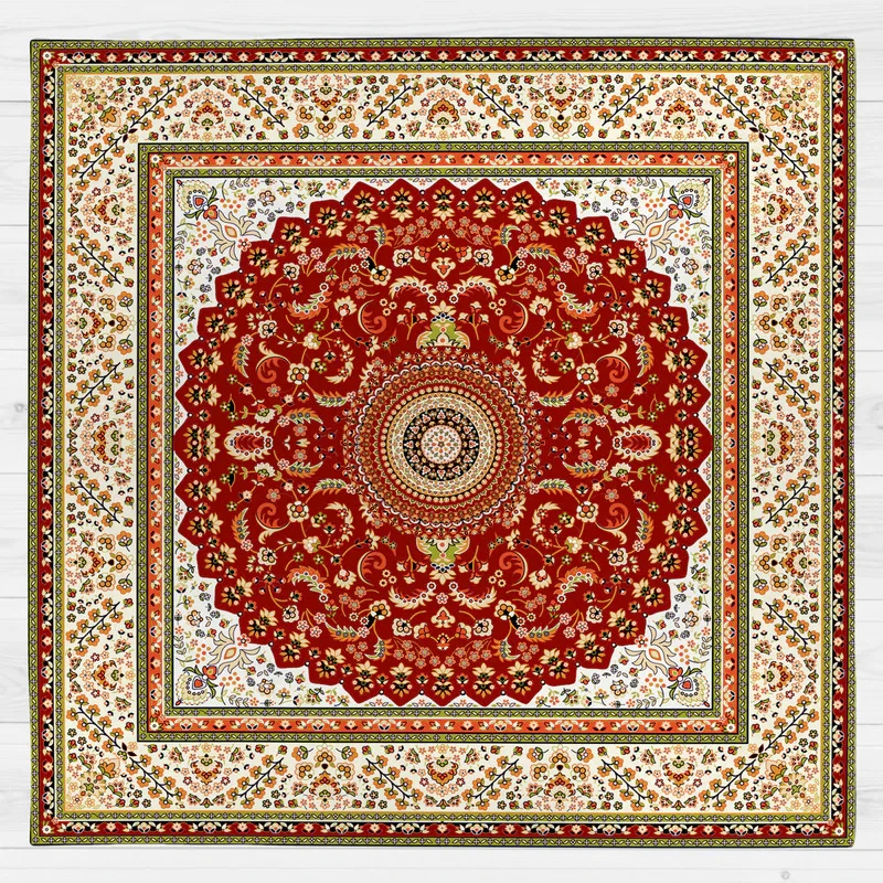 رومیزی طرح قالی کد 989