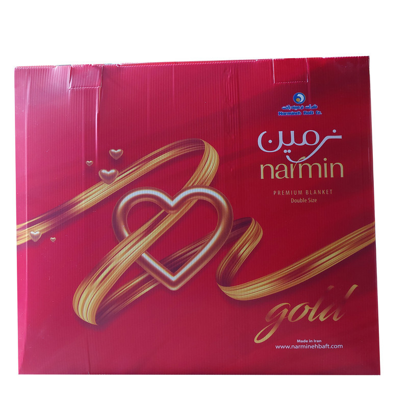 پتو 2 نفره نرمینه بافت مدل نرمین برجسته سایز 240x220 سانتی‌متر