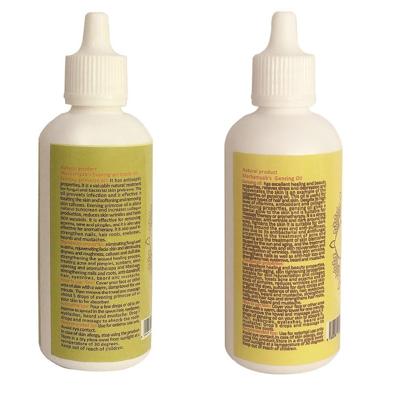 روغن قویت کننده مو، مژه و ابرو مرهم یاب مدل جنسینگ و گل مغربی حجم 80 میلی لیتر مجموعه 2 عددی
