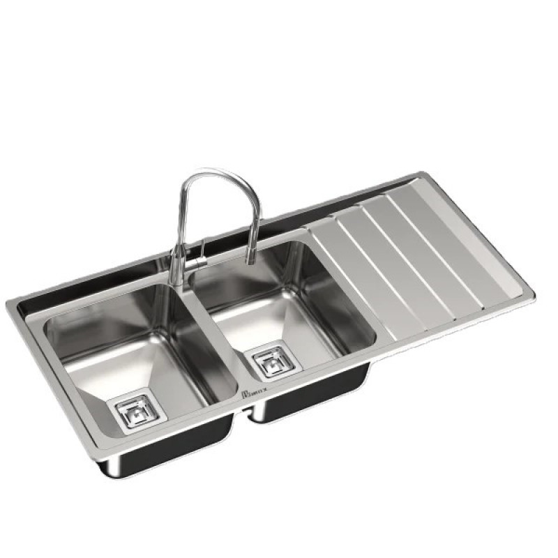 سینک ظرفشویی استیل بیمکث کد 4400 توکار
