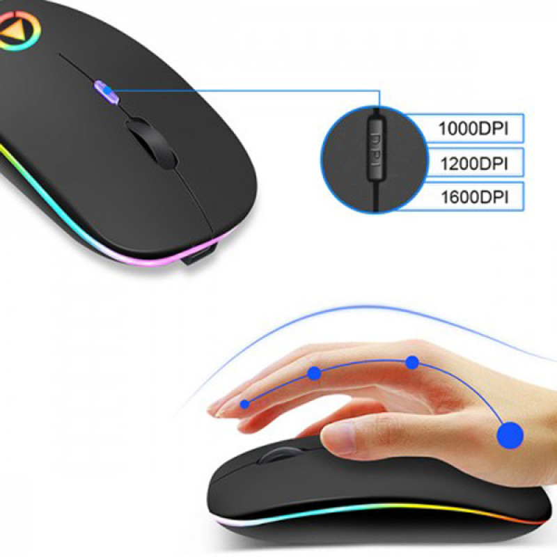 ماوس بی سیم مدل A2RGB PLUS BT5.2 WIFI
