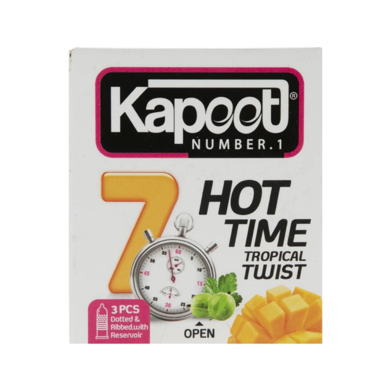کاندوم تاخیری کاپوت مدل 7HOT TIME دو بسته 3 عددی