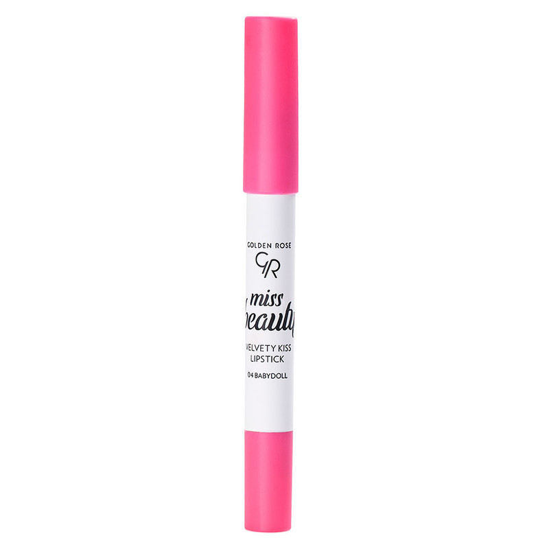 رژلب مدادی گلدن رز مدل velvety kiss شماره 04