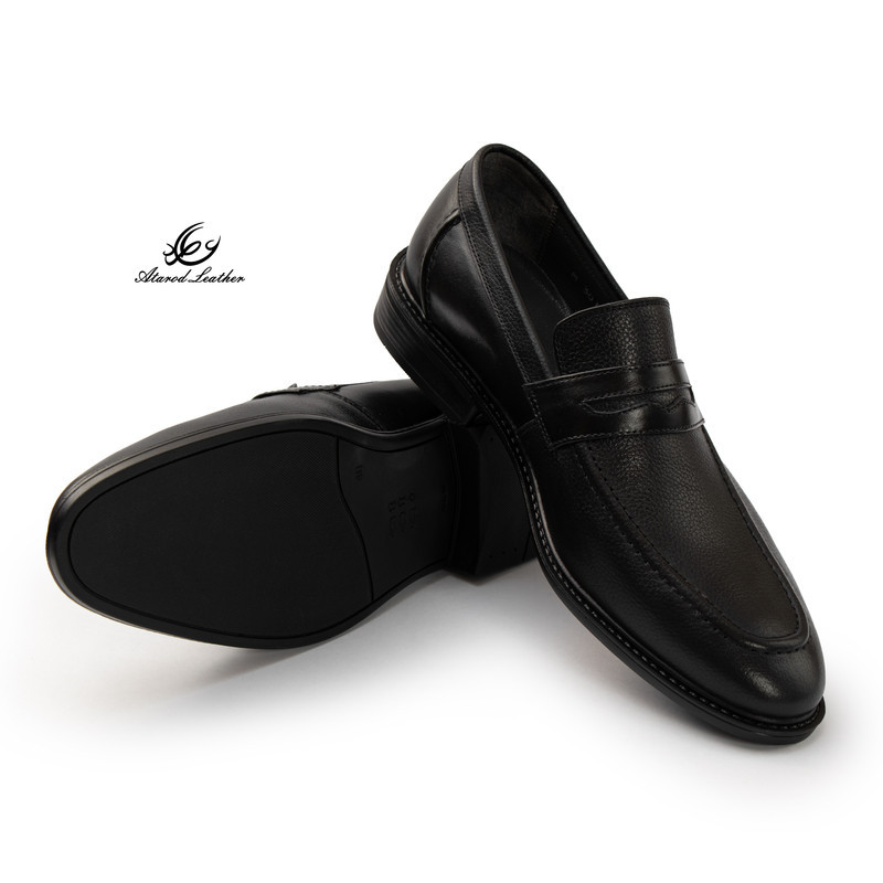 کفش رسمی مردانه چرم عطارد مدل چرم طبیعی کد SH365