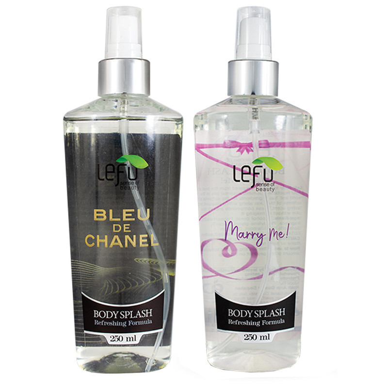 بادی اسپلش لفو مدل MARRY ME حجم 250 میلی لیتر به همراه بادی اسپلش لفو مدل BLEU DE CHANEL حجم 250 میلی لیتر