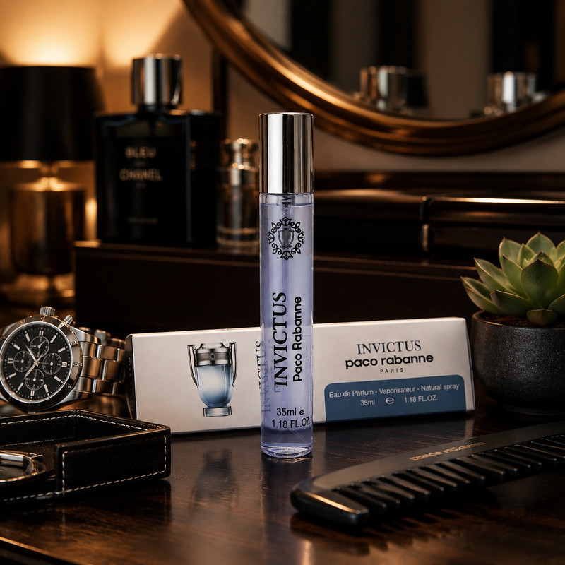 ادو پرفیوم مردانه هارلینگن مدل Invictus Paco Rabanne با رایحه خنک حجم 35 میلی لیتر