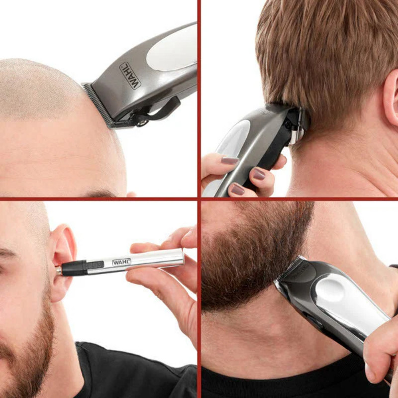 ماشین اصلاح موی سر و صورت وال پروفشنال مدل Deluxe مجموعه 3 عددی