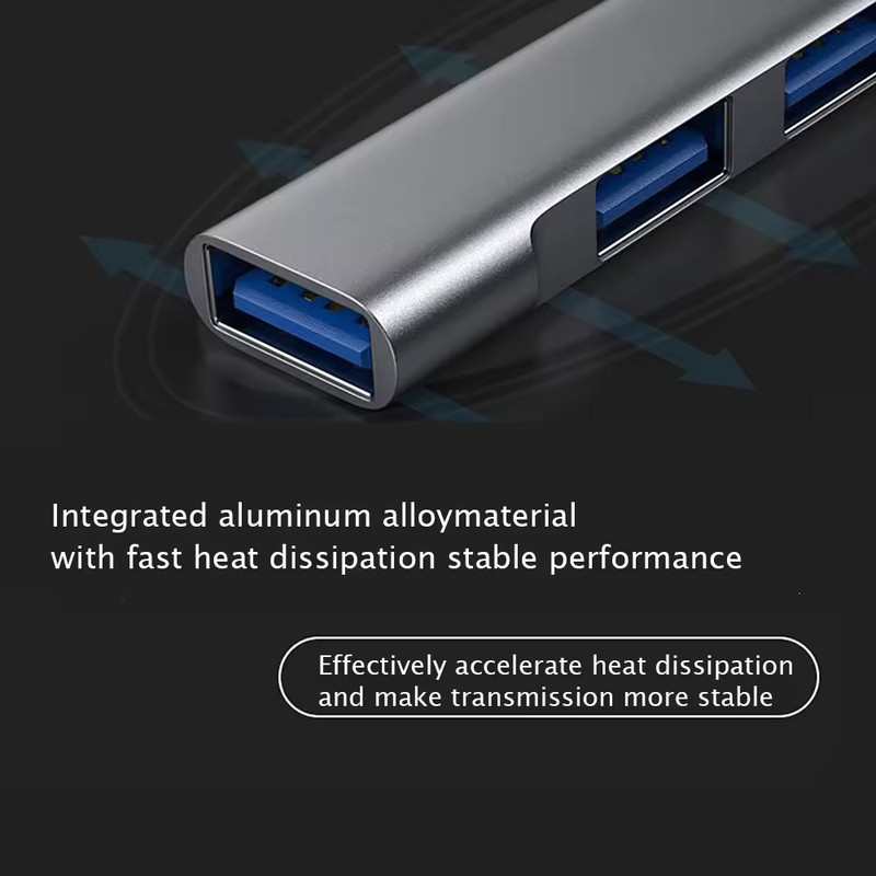 هاب 4 پورت USB-C اکی یس مدل 2IN1 TYPEC700