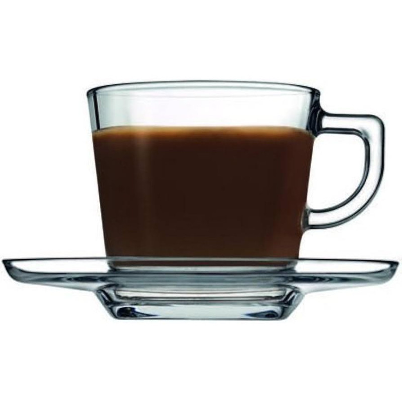ست فنجان و نعلبکی پاشاباغچه مدل Carre 95307 بسته 6 عددی