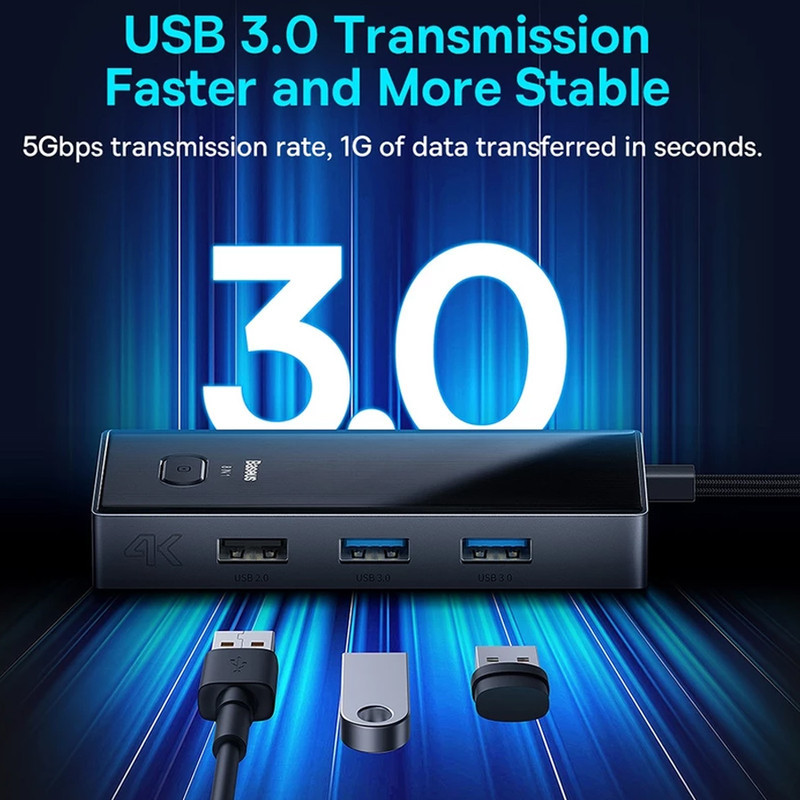 هاب 8 پورت USB-C بیسوس مدل BS-OH081